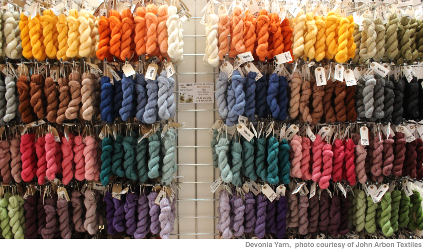 Coloured skeins of Devonia